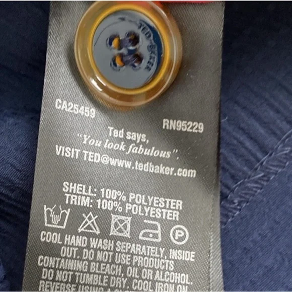 Ted Baker Sapphia Stitch Detail High Rise Navy Pockets Shorts Bottoms Sailor 3 M - Picture 6 of 8